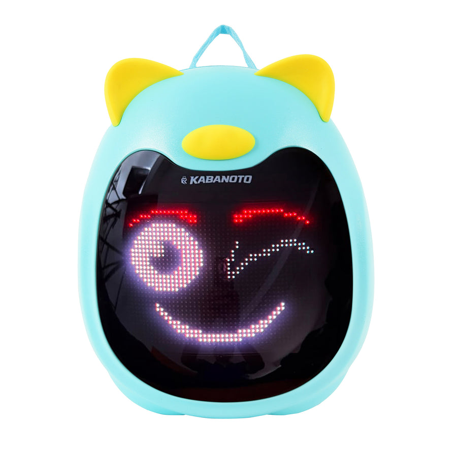 Tickle Kitty LED Backpack for Kids | Smart App-Controlled Pixel Display | Cute Cat Ear Design | Lightweight School & Travel Backpack