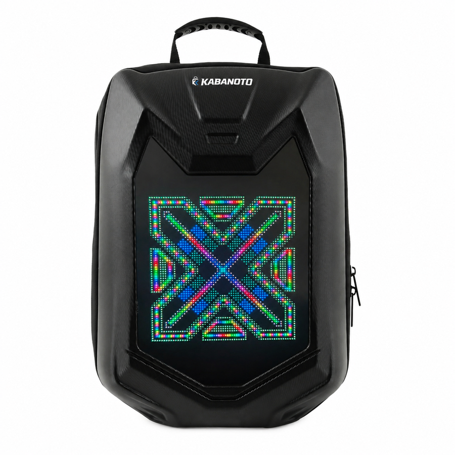 RIVO Smart LED Backpack – App Controlled Customizable LED Display, Bluetooth Connectivity, Hard Shell Tech Backpack for Teens & Adults