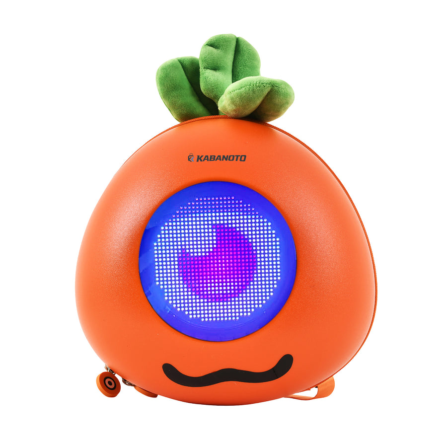 Tickle Carrot Smart LED Kids Backpack – App Controlled Single LED Display, Premium ABS Hard Shell School Bag for Boys & Girls, 13L Preschool & Kindergarten Backpack