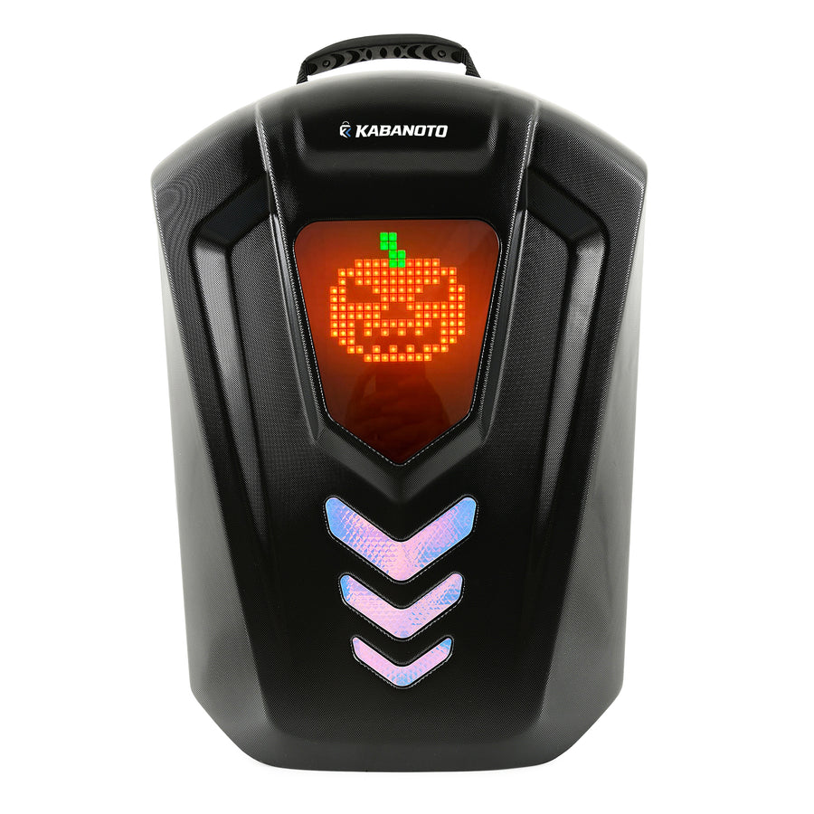 Zyro LED Backpack | App-Controlled Customizable LED Display | Hard Shell Smart Backpack for Teens & Adults | Waterproof Travel, College & Laptop Backpack | Black