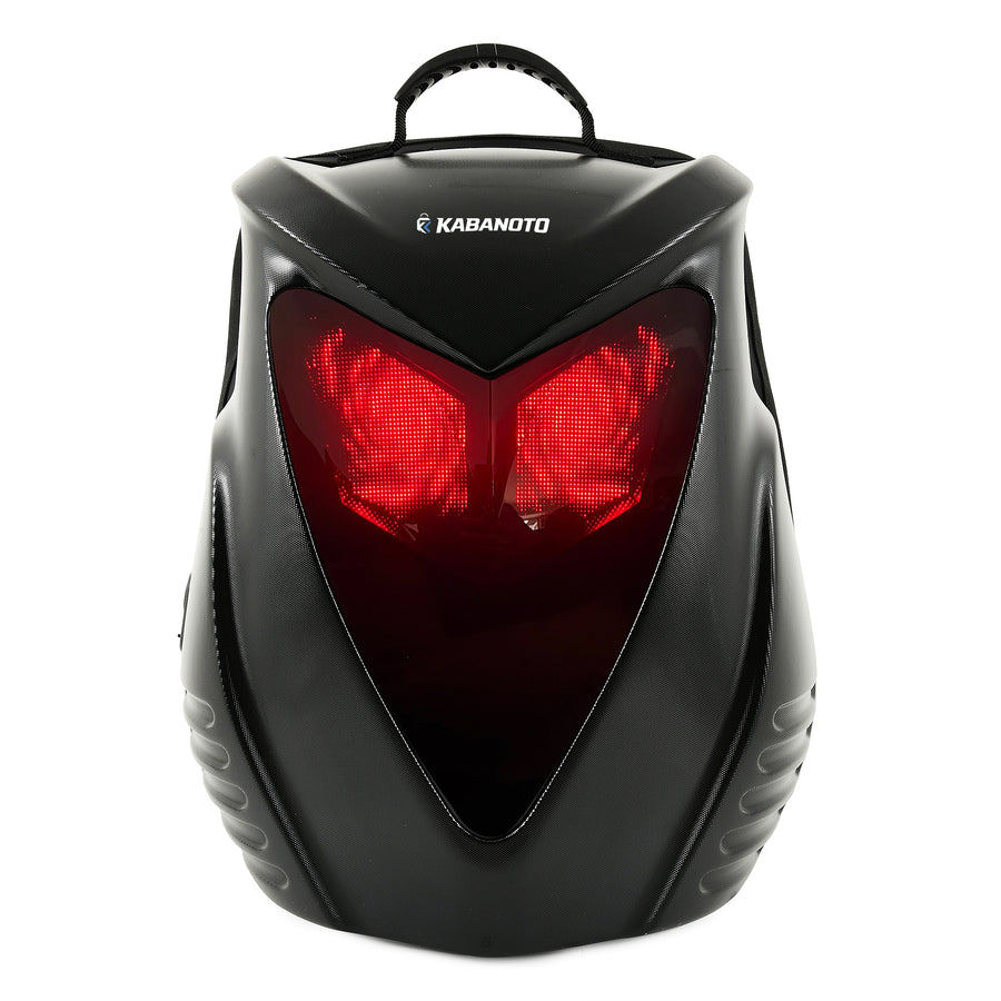 Hawk Smart LED Backpack – App-Controlled Animated Eye Display, Bluetooth Connectivity, Hard Shell Backpack for Teens & Adults, USB Powered, Black
