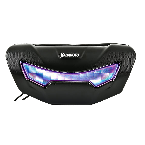 Rage Smart LED Waist Bag with App-Controlled Customizable Display, ABS Hard Shell Crossbody Fanny Pack, 2L Capacity for Travel, Cycling & Everyday Carry (Black)